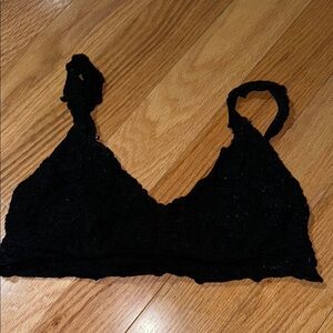 Aerie Elegant Black Lace Bralette